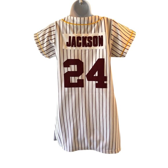 Arizona State University Baseball Jersey Dress Reggie Jackson#24 Women's L NWT - Picture 3 of 13